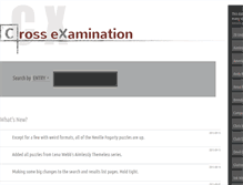 Tablet Screenshot of crossexamination.info